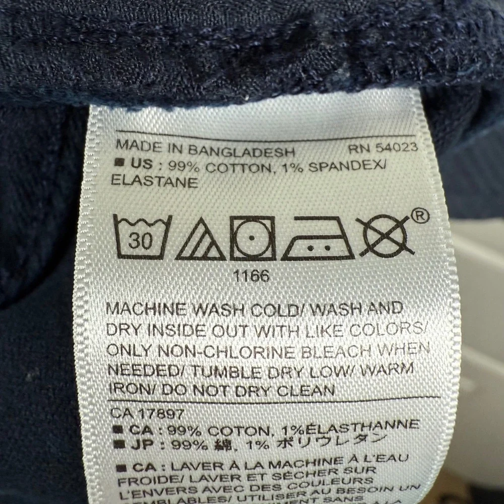 Banana Republic Travel Jean Mens 33/30 Preppy Navy Slim Fit Pants 629071 Stretch